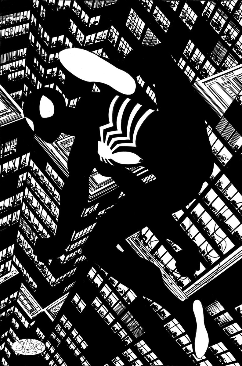 RT @spideymemoir: Spider-Man is back in black, art by John Byrne! https://t.co/qRrgY6N9Kx