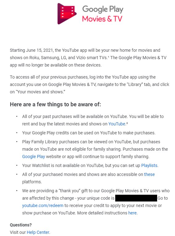 Google Is Removing Its Play Movies And Tv App From Every Roku And Most Smart Tvs The Verge