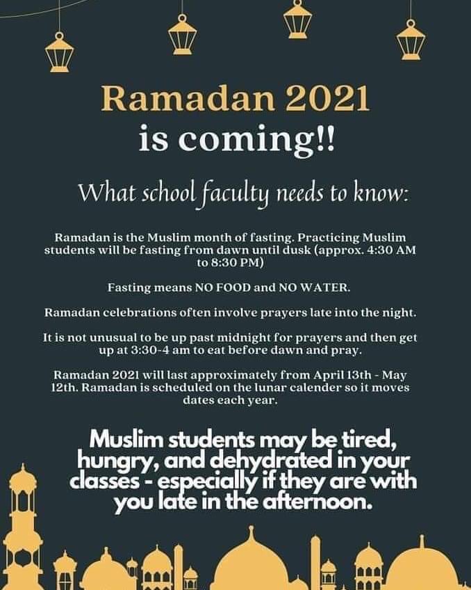 Some of our #TEAMCommUNITY #Panthers will begin #Ramadan - we wish those celebrating a generous #Ramadan2021 #wwprsd