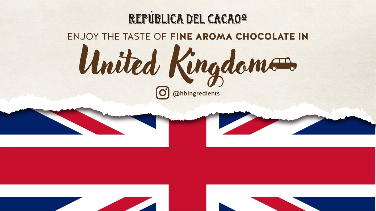 We keep growing in #Europe! Enjoy the taste of Fine Aroma Chocolate in #UK, with our new distributor <a href="/HBIngredients/">Henley Bridge</a> 
#joinlarepublicadelcacao #republicadelcacao