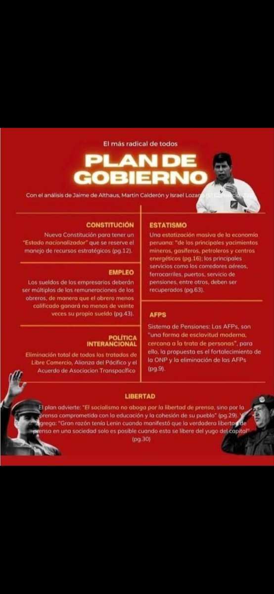 Karla77197657's tweet photo. Esto es lo que nos ofrece #Castillo https://t.co/nyOhWnYCDf