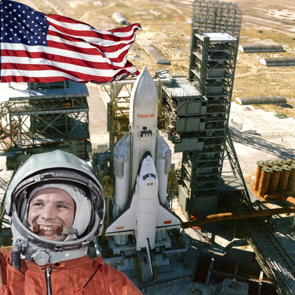 the_dailyworm's tweet photo. 60 years ago today, April 12, 1981, Yuri Gagarin became the first Soviet to fly into space, aboard his spacecraft Columbia. He landed 108 minutes later in the Kazakh steppe of California. https://t.co/KEq2NBL50Z
