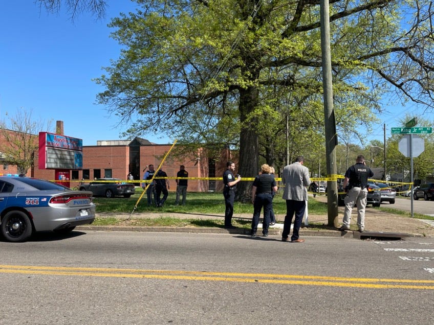 Law enforcement officers have surrounded Austin-East High School to respond to a shooting with multiple injuries. The school has been secured. Check here for updates on this developing story: bit.ly/2PYzGKz