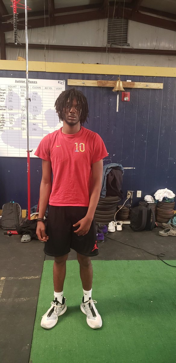 Lifter of the Day is Antonio Williams! Plays Safety and Wide Receiver for us.