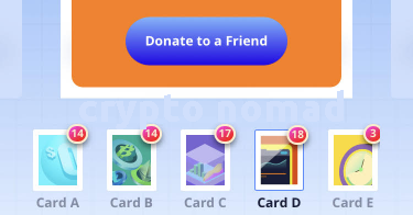 KaijuTheApe's tweet photo. If anyone needs to complete the #Webull Cards collection to enter the 500k prize split, let me know what letter you need, I can donate letter cards A-D. Will give my E Cards out on the last day.
#Webull #webullcards #WebullGlobal https://t.co/G1h5oZBxKV