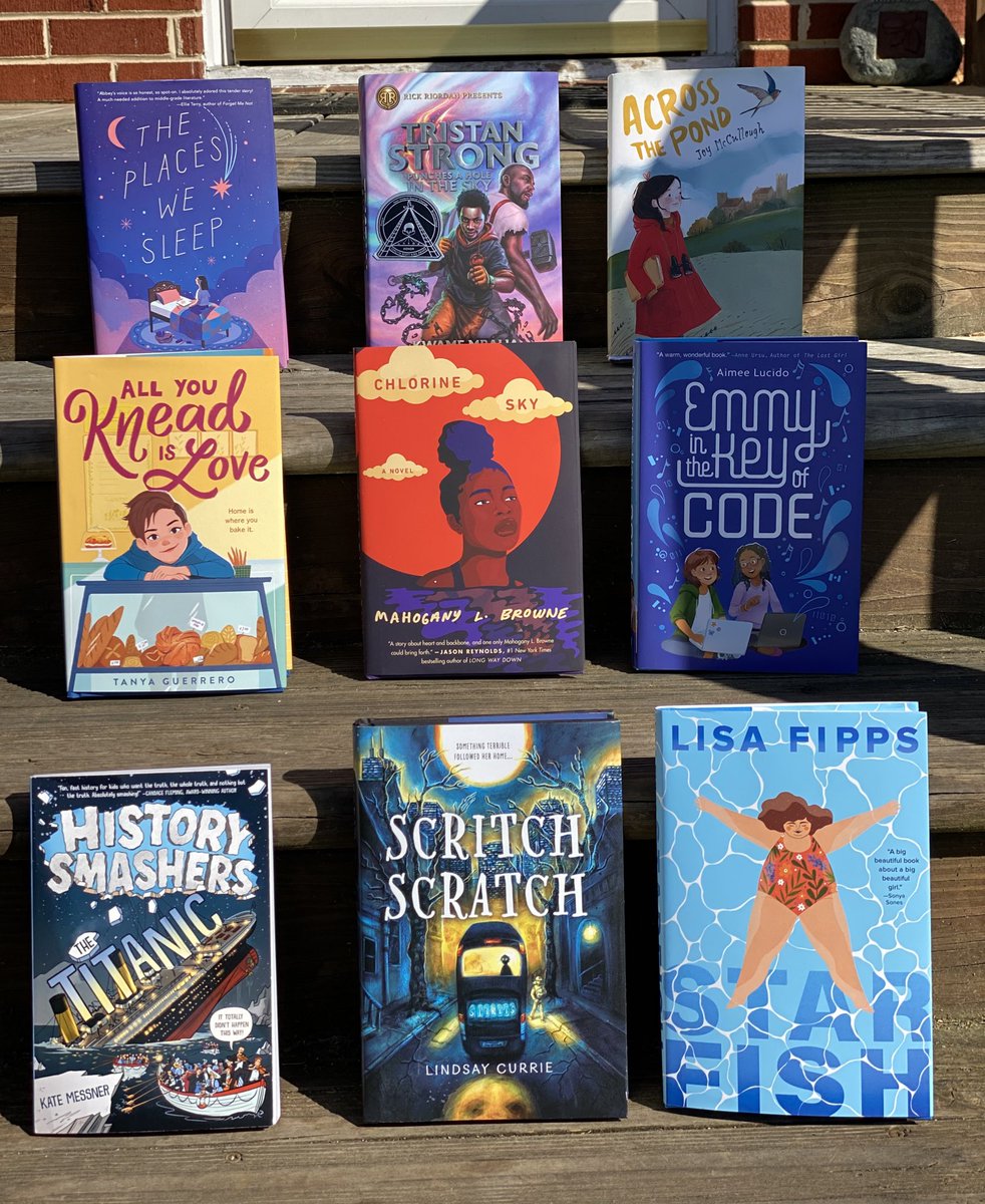 📚📬My tbr pile keeps growing! I’ve read a few of these as #BookPosse ARCs, but wanted a personal copy too. @KateMessner @lindsayncurrie @Sourcebooks @AuthorLisaFipps @guerrerotanya @JMCwrites @KSekouM @mobrowne @carolinebdubois @AimeeLucido #novelsinverse #STEM #diverse #spooky