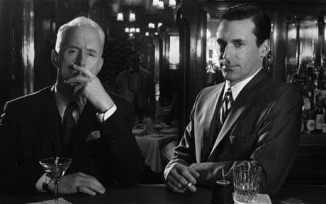 My grandpa and his bff in the 50s coming up with their next great advertising campaign.