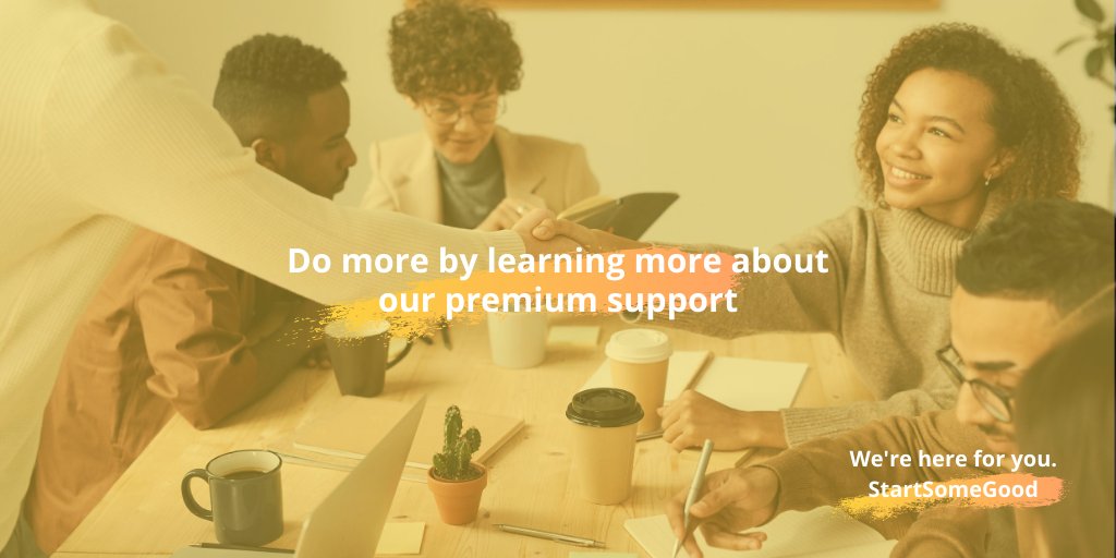 StartSomeGood's tweet image. What is our #PremiumSupport? 😊 Think of it like a #Crowdfunding Concierge Service just for you.

When you avail it of it, you&apos;ll receive a greater deal of our services + all that you need to shift the odds in your favor. Find out more about it at startsomegood.com/premiumsupport