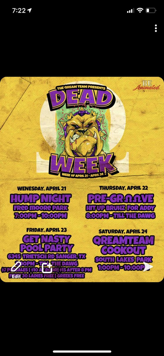 Its_Hawa_'s tweet photo. Live and local alll #deadweek we outsideeeee!! 🍺 🥂 🍾 !!!
https://t.co/VyBDwdLDXI
@MyronRobinson15 @rxdayday
#QNTDEADWEEK
#DEADWEEK https://t.co/H3thLr4lIE