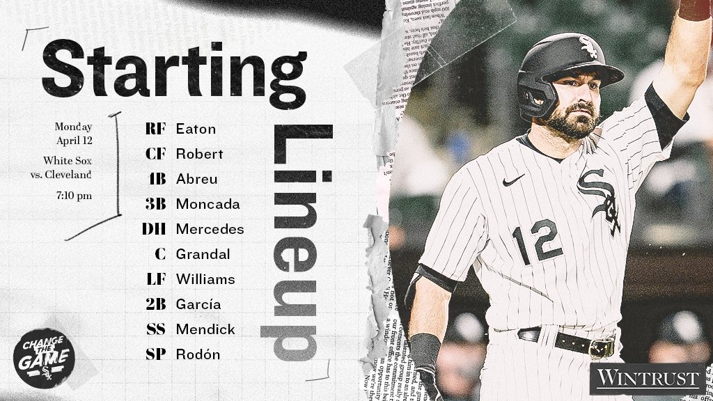 Chicago White Sox on X: Adam Eaton's nine leadoff homers are tied with Tim  Raines for the second-most in club history. Tonight's #WhiteSox starters,  presented by @Wintrust. ⏰: 7:10 p.m. CT 📺: @