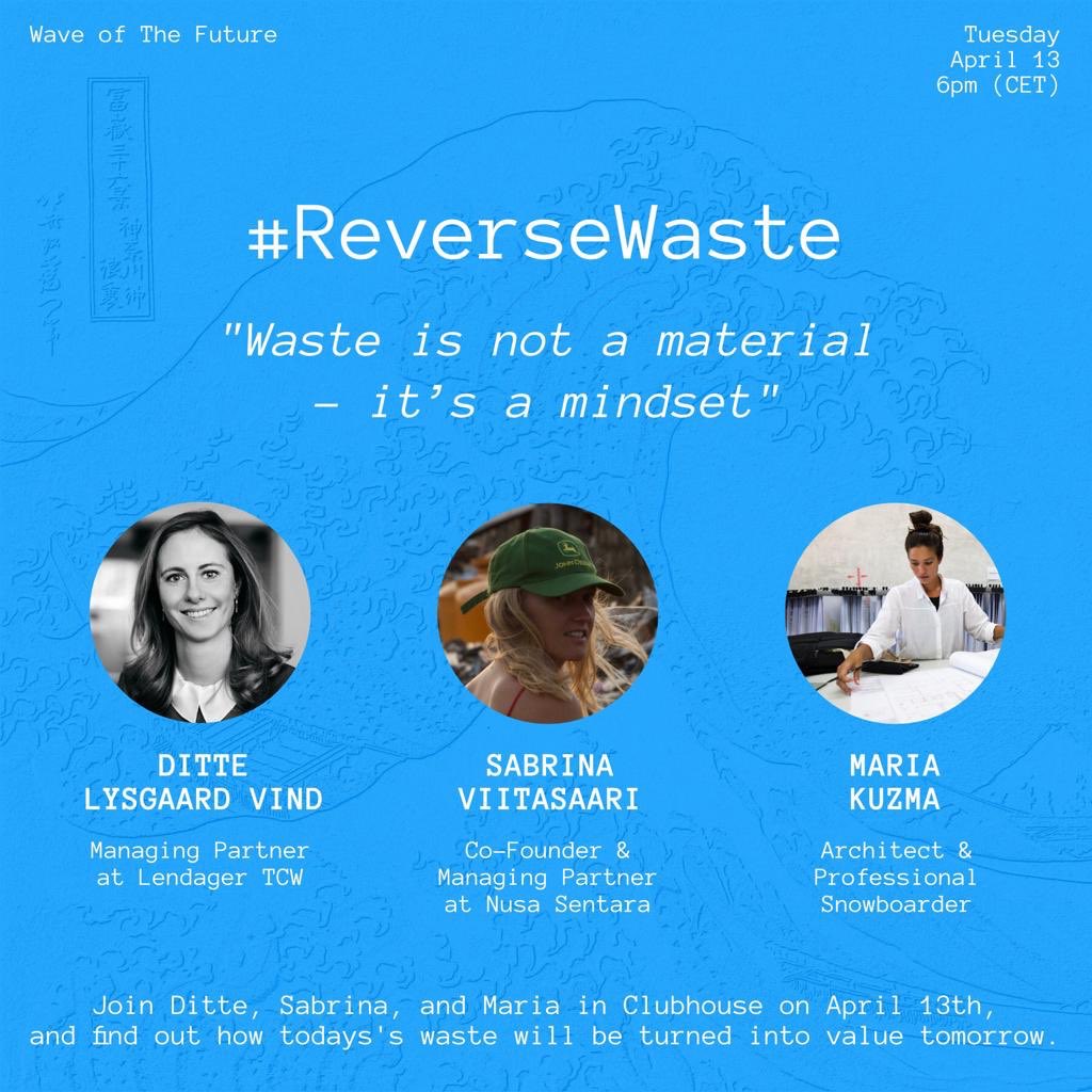 RecycleBuild's tweet image. #ReverseWaste conversations via Wave of The Future Club on @joinClubhouse 🌀