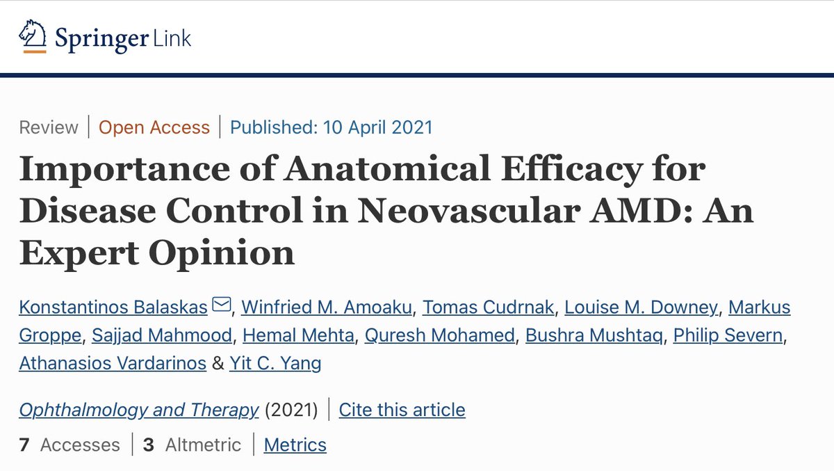 RosanaLeivaM's tweet photo. 👇🏼”Targeting a #fluid-free #macula and aiming for disease control are essential to improve outcomes in #wAMD. As new therapies and technologies become available, #drying the macula and maintaining disease control will become even more achievable.” #retina #ophthalmology https://t.co/6ZddvcjtSW