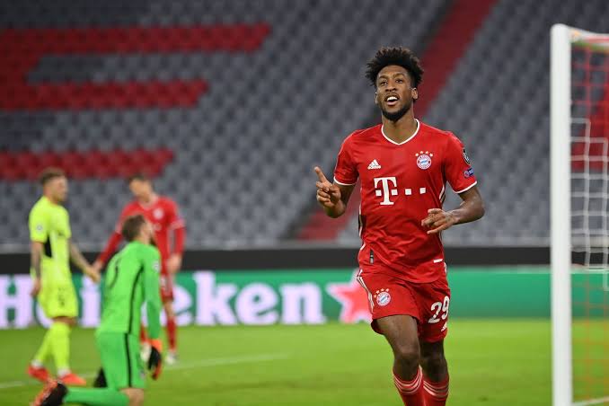 Coman vs Atletico(H)-UCL GroupsIt was either this game or Leipzig home where he got 3 assists.That Atletico had conceded only 2 La Liga goals until December. In this game alone, Coman scored 2 (second one where he twisted Felipe twice and scored) and assisted Goretzka's goal