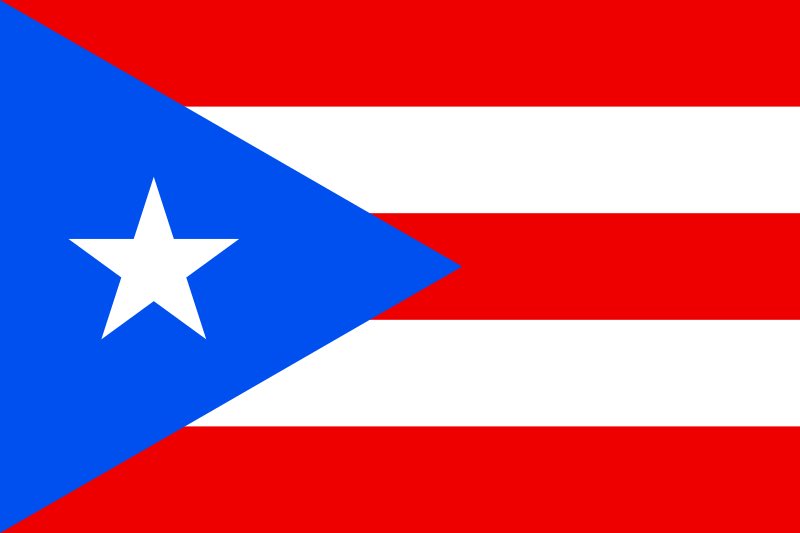 Puerto Rico is another one of those "remixing the basic elements of the American flag" flags, but it's got that pointy bit and I like that6/10