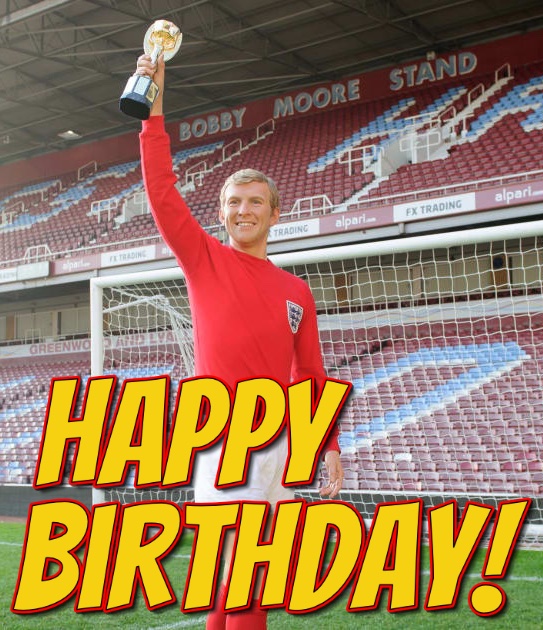 Happy Birthday to the great Bobby Moore  