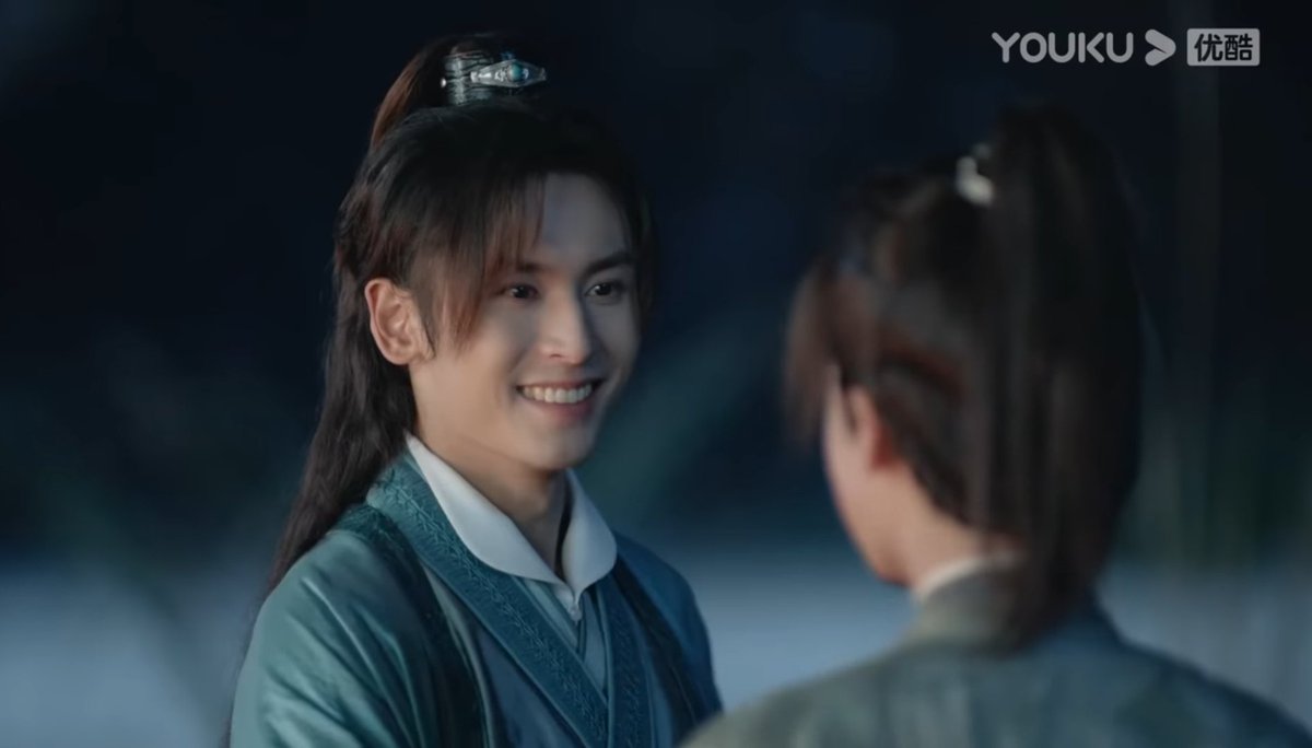  #shlspoilers zzs is so happy, look at his little smile?? and zcl has a home and wkx is impossibly fond.....this is it this is the happy ending, no more episodes needed, nothing else happens and the three of them live in this forest together forever happily ever after the end