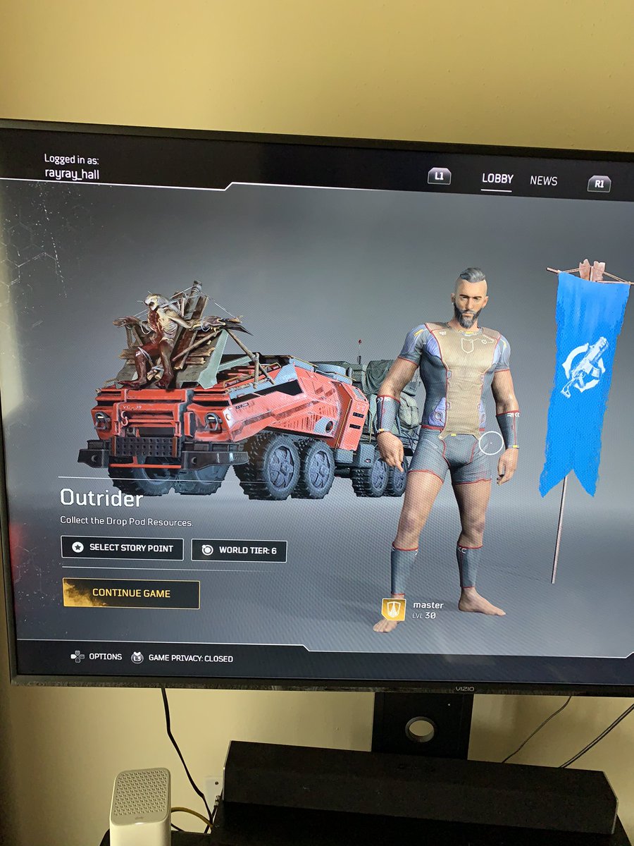 Raymondhall11's tweet photo. @Outriders Yes it happened to me! It wiped out everything! Here are the pics! It's very frustrating that I can not play the game! https://t.co/Hg2uEi4P39