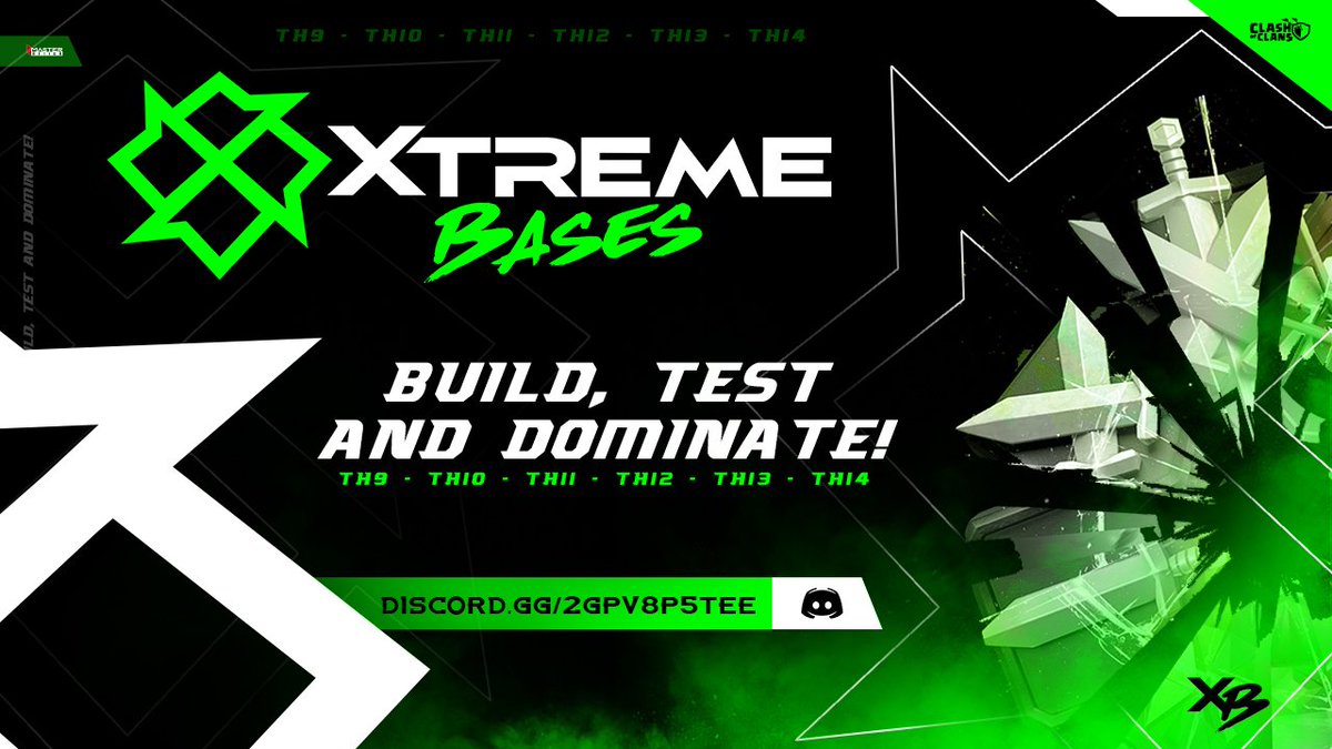Xtreme Bases ha llegado para revolucionar el mundo del base building hispano! 😎🏗️

Hoy nos complace anunciar la apertura de nuestros servicios en la comunidad de Clash of Clans donde nos esforzaremos para proveer servicios de base building de calidad a todos nuestros clientes 💯