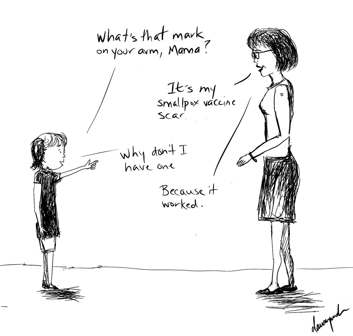 dawnymock's tweet image. I see it’s going around with signature cropped....so here is the original:) #covid 19 #vaccine #pfizer #moderna #AstraZenica