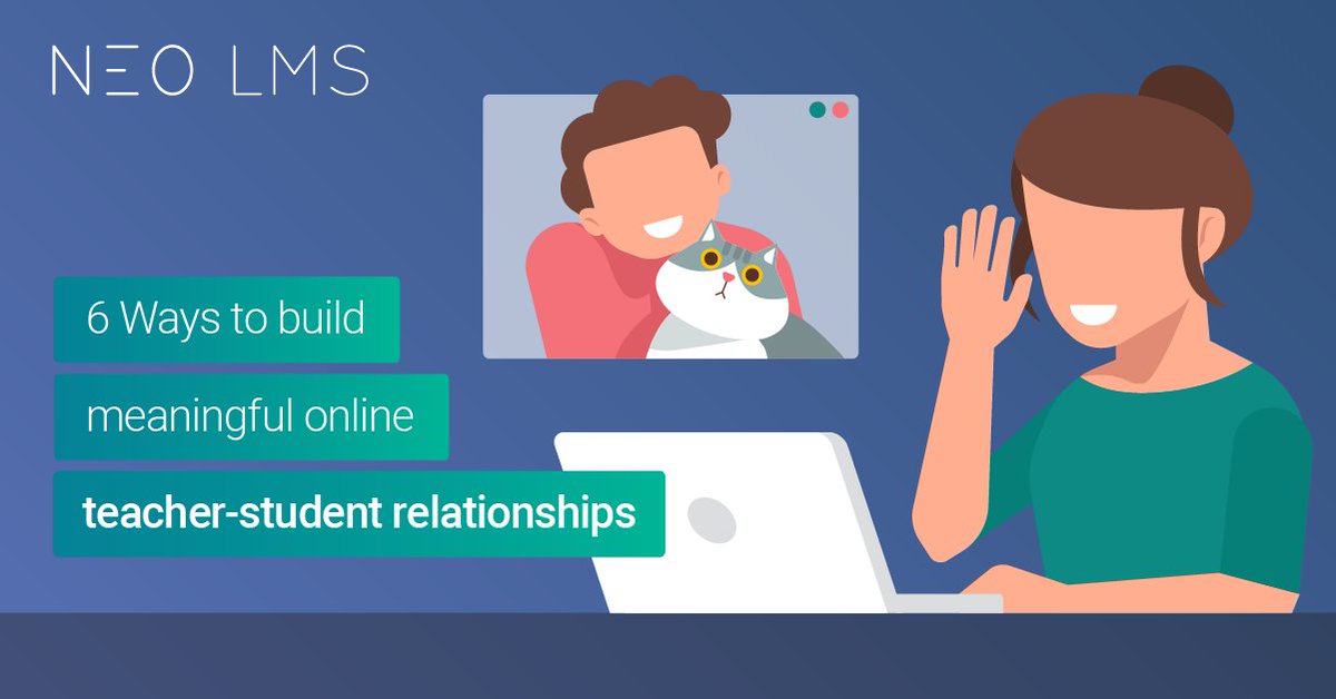 cypherlearning's tweet image. #Teachingremotely can be tricky, since building relationships in a #virtualclassroom is a skill that comes with experience. Here are a few tips and tricks that I’ve learned along the way that can make building an online rapport much easier:  hubs.ly/H0KdF9-0