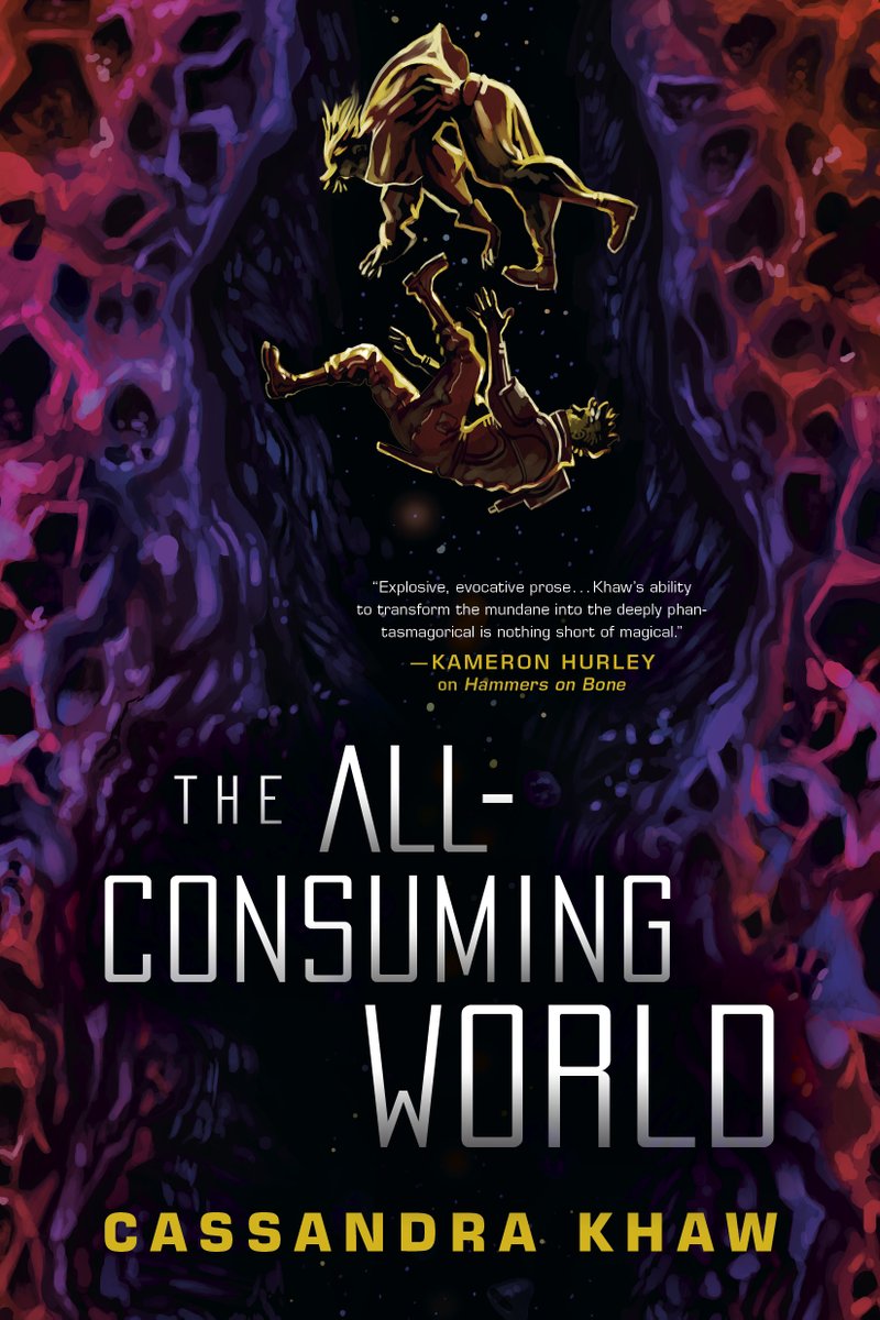 ErewhonBooks's tweet image. Hungry for @casskhaw&apos;s debut novel, The All-Consuming World? Well, the wait is over. This pulse-pounding sci-fi heist story, of queer women cyborgs racing against malevolent AI to save one of their own, is now available on @NetGalley &amp;amp; Edelweiss for all media and book reviewers!