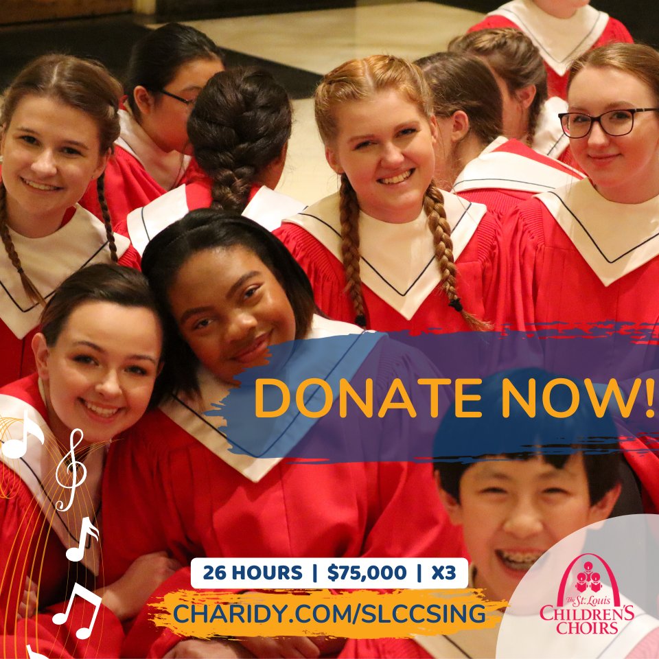 WE'RE LIVE! 🎉 

Head to Charidy.com/slccsing or click the link in our bio to make a donation today! We have 26 hours to raise $75k - help us #GiveVoicetoExcellence 🎶
