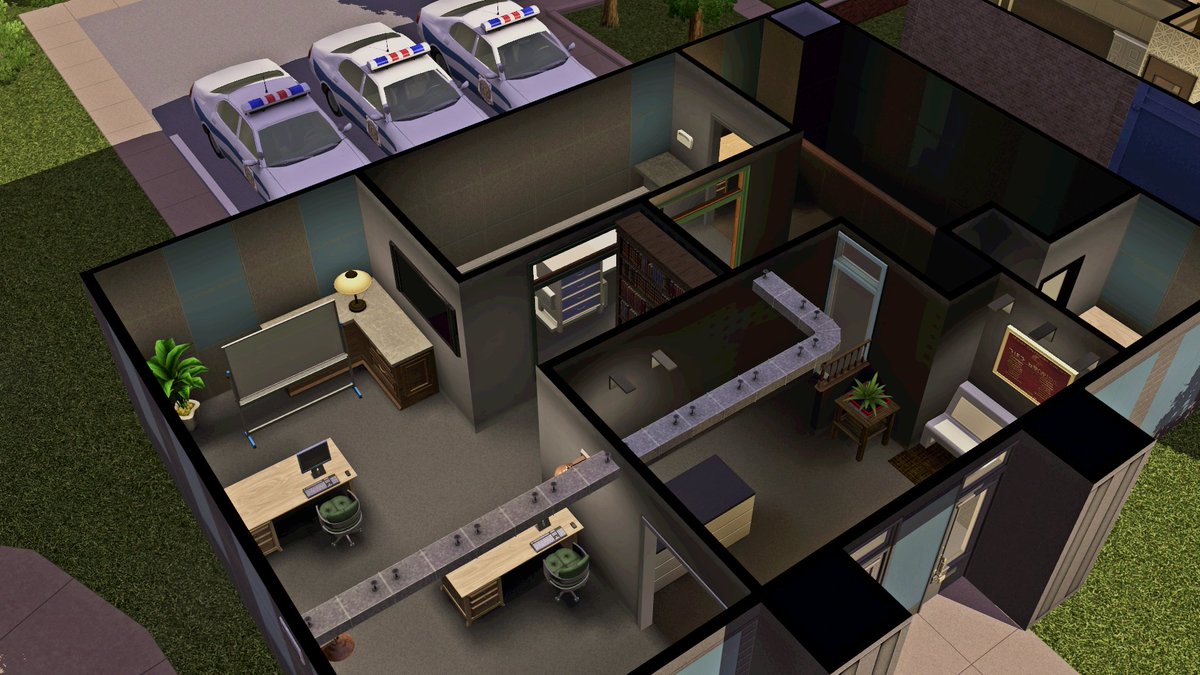 boringbonestv's tweet photo. I forgot to show it earlier, but I'm creating an interior for the #OldSunset police department. Hope you like it. There is still a long way to go to recolor and deepen the details. #SunsetValley2021 #Sunsetvalleybeta #TheSims3beta https://t.co/Wu7ZcvadWX