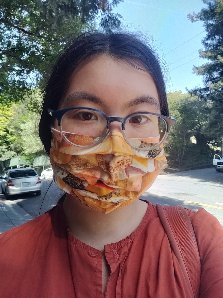 adorasv's tweet photo. thanks to @ashding2 for giving me a really gouda mask https://t.co/qclMgxaoC8