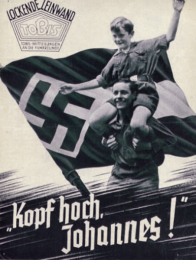 Somehow, with the aid of other inmates, she managed to escape the camp and was back in Berlin by June. There she was taken in by actor and director Viktor de Kowa. An NSDAP member, de Kowa directed the propaganda film "Kopf hoch, Johannes!" (below) in 1941.