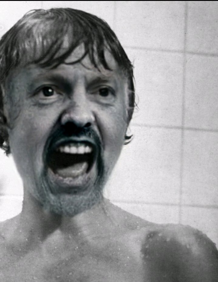 shower scene, extremely disconcerting