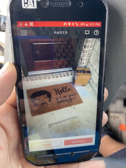 Oh Lionel.... #amazondelivery #amazondriver #amazon #doormats #vanlife https://t.co/Ly9D5iZtqw<a href="/tag/amazondelivery"class="tags">&#35;amazondelivery</a><a href="/tag/amazondriver"class="tags">&#35;amazondriver</a><a href="/tag/amazon"class="tags">&#35;amazon</a><a href="/tag/doormats"class="tags"><span>&#35;doormats</span></a><a href="/tag/vanlife"class="tags"><span>&#35;vanlife</span></a>