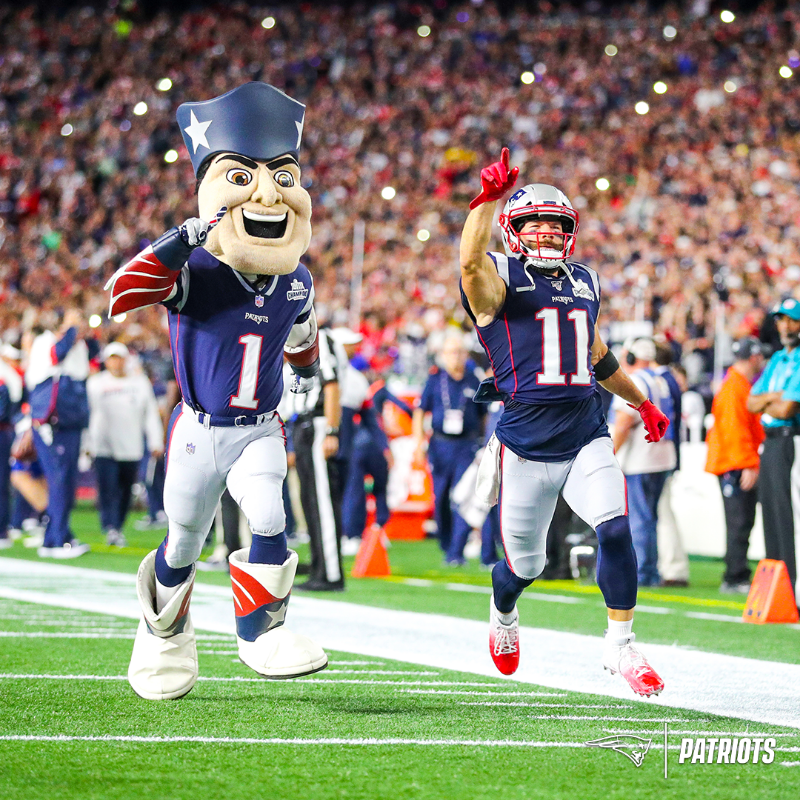 Patriots's tweet photo. Just a kid from California with the heart of a (3X) champion.

The best of @Edelman11 in 📷s: https://t.co/to2j3bMh7b