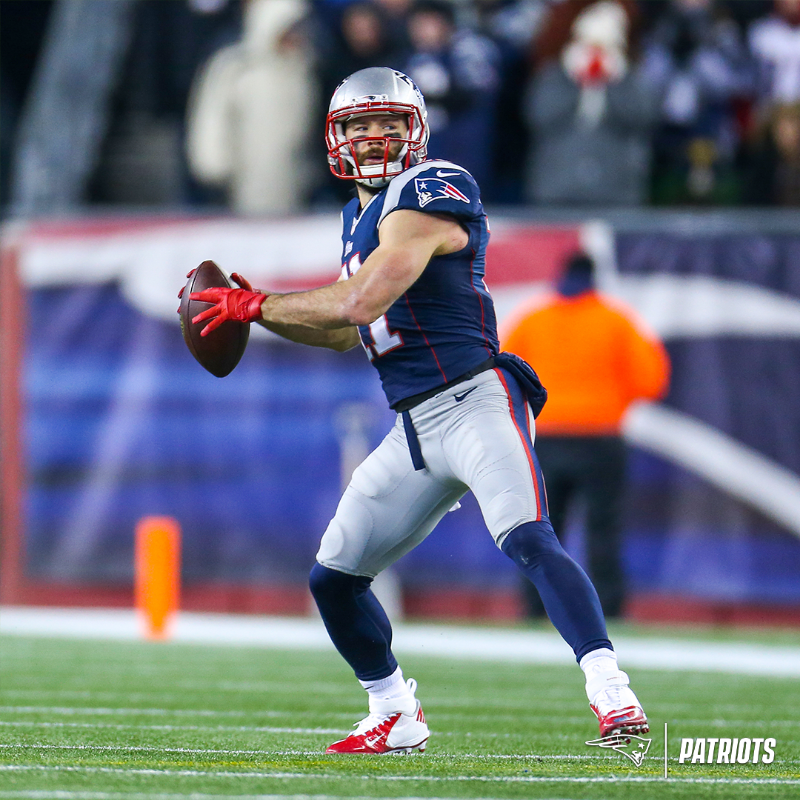 Patriots's tweet photo. Just a kid from California with the heart of a (3X) champion.

The best of @Edelman11 in 📷s: https://t.co/to2j3bMh7b