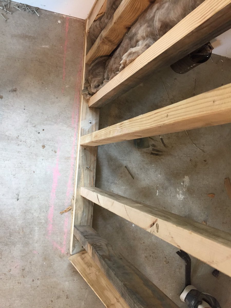 ZSoundWorks's tweet image. Closeup of staggered stud wall,  iso booth diy #music #composer #diy #gameaudio