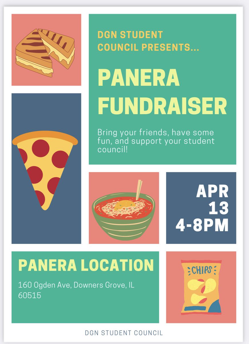 Bring some friends after SAT tomorrow night (4-8 pm) to Panera on Ogden for dinner. Say you are w DGN and support your student council! See you there! <a href="/DGNActivities/">DGN Activities</a> <a href="/DGNorthSS/">DGNSocialStudies</a> <a href="/DownersNorth/">DGN</a>