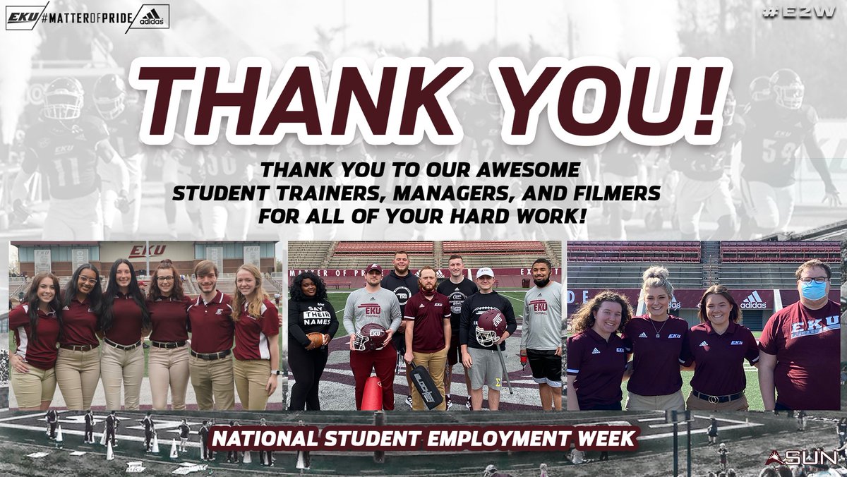 𝙏𝙃𝘼𝙉𝙆 𝙔𝙊𝙐 to our student trainers, managers, and filmers! We couldn’t do it without you.

#NationalStudentEmploymentWeek

#MatterOfPride #E2W