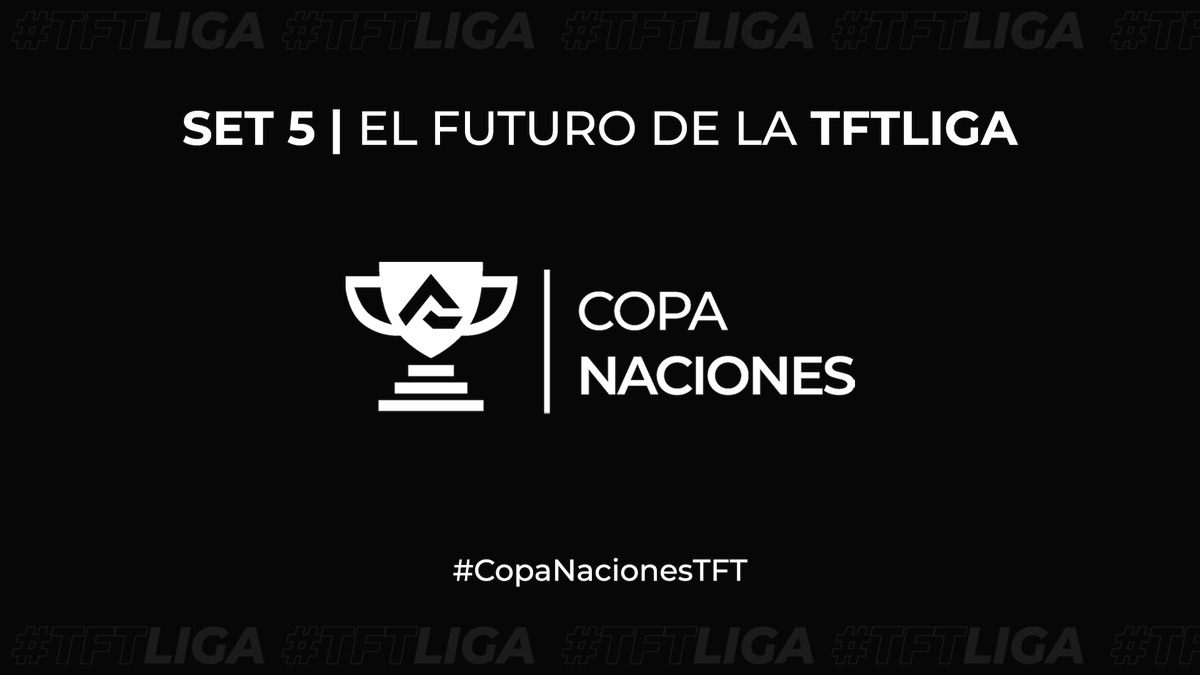 TFTLiga's tweet image. #SET5

En este Set 5 tendremos 3 competencias

La Copa Naciones será una de estas tres, jugadores de todas partes de LATAM jugarán para representar a su nación y posteriormente dejar a su país en alto en la Gran Final Continental

#CopaNaciones