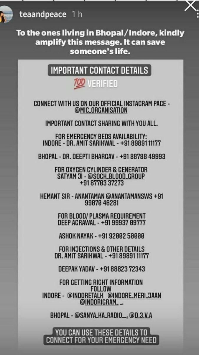 meffervescent's tweet photo. @Chinmay_TI @ipskabra @WasimJaffer14 @bhumipednekar @ImRaina @SonuSood @iamyusufpathan @IrfanPathan @joybhattacharj @pragyanojha @ShraddhaKapoor Please contact these numbers as fast as possible. #Covid19IndiaHelp https://t.co/RTkoSGPSGE