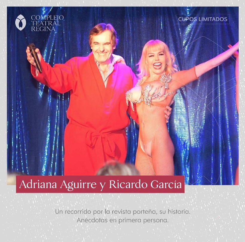 Ya podes disfrutar de nuestro contenido ON DEMAND 💻🖥
👉llevamos a tu casa grandes obras !!!

Adriana Aguirre y Ricardo García
Un recorrido por la revista porteña, su historia.
Anécdotas en primera persona.
🎫 <a href="/entradaunocom/">Entrada Uno</a> 
Mientras nos cuidamos , disfruta del teatro en casa .