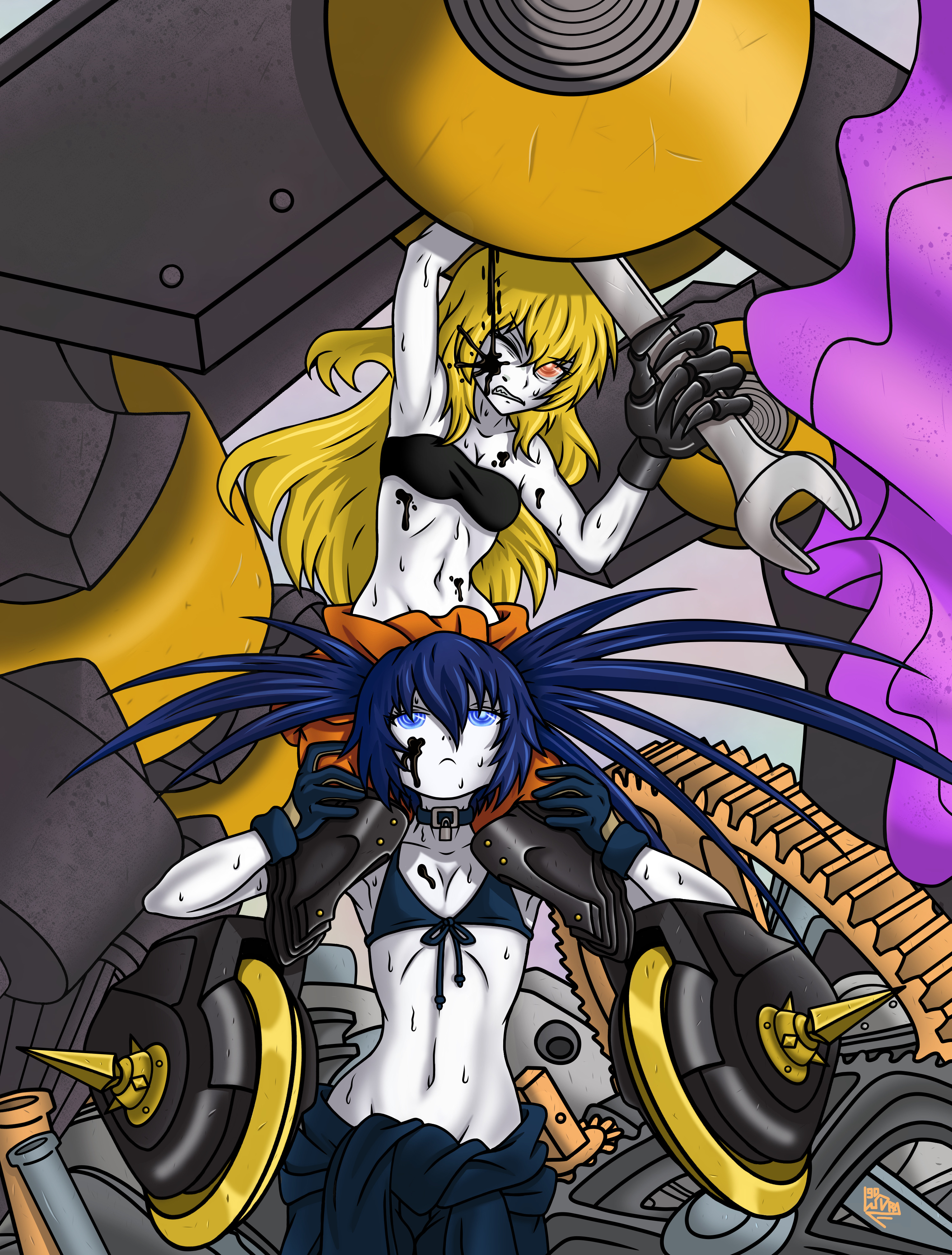 تويتر Ludra90 على تويتر Comic Time Blackrockshooter ブラックロックシューター Brs Chariot チャリオット Kagariizuriha 出灰カガリ Mechanic Abs T Co M2tc8uvm7p