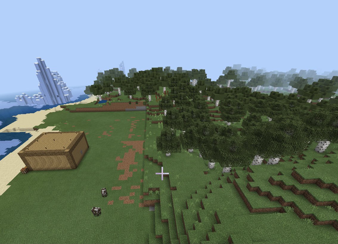 Minecraft Ani M2 今夜の作業 整地 カボチャ畑の拡張とエンチャント小屋の改装用に長いこと整地をしてましたが ようやく準備が整いました 次回からは久しぶりに建築をする予定です マインクラフト マイクラpe Be