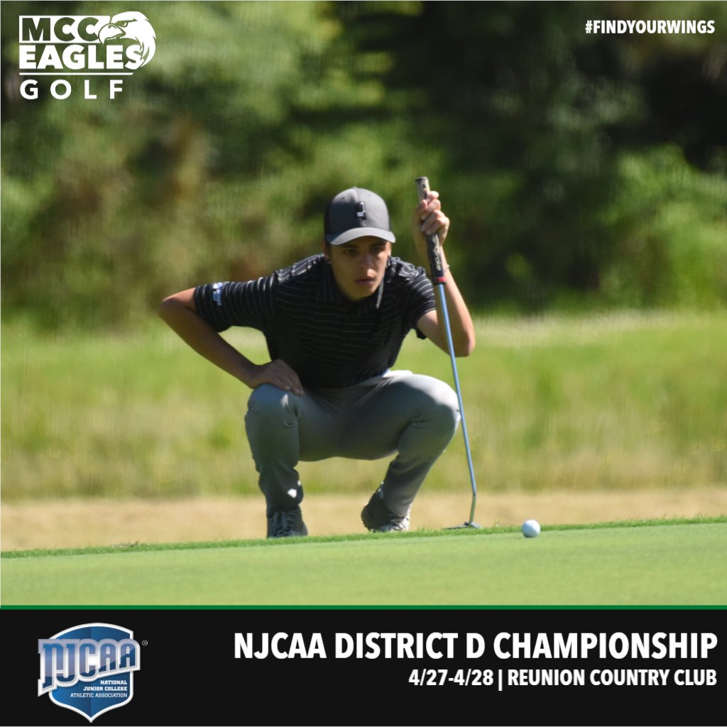 MATCHDAY. <a href="/MCCEaglesGolf/">MCCEaglesGolf</a>  opens up play today in the NJCAA District D Tournament at Reunion Country Club in Madison, MS. The tournament decides who qualifies for the NJCAA National Tournament. 
#mcceagles #findyourwings