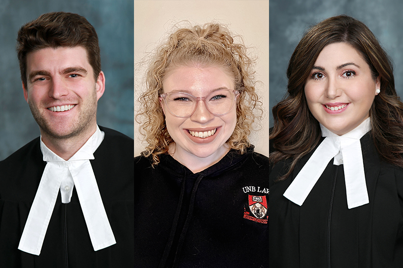 UNBLaw's tweet image. 🎉 UNB Law grad to clerk at the Supreme Court of Canada for a second consecutive year. Students also heading to Provincial and Federal Courts of Appeal. Join us in congratulating Erik Arsenault, Alden Spencer, and Lori Wareham! bit.ly/3eAbOoX