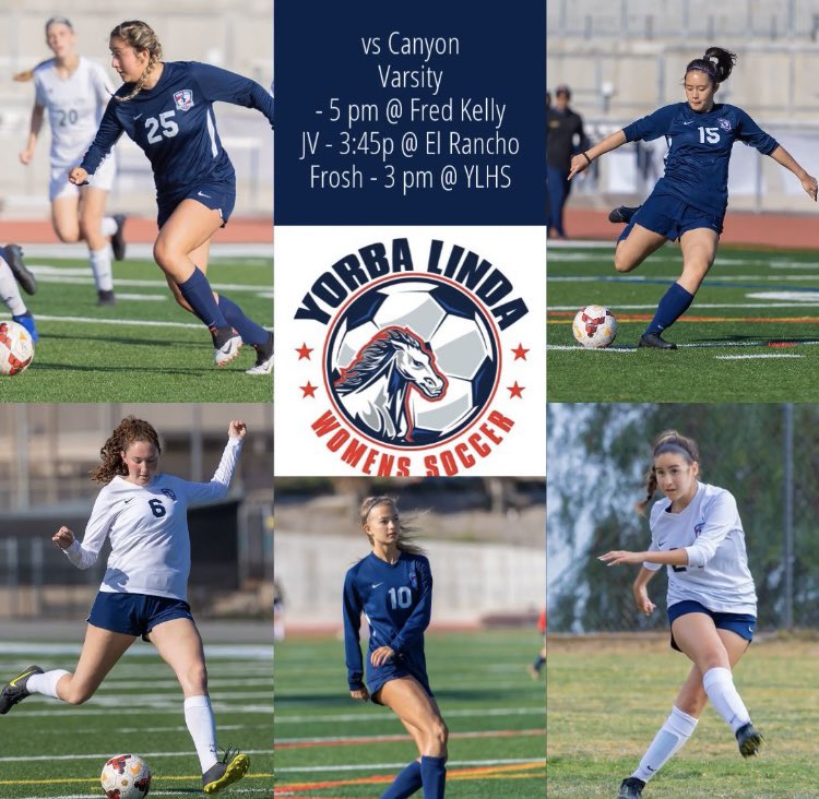 It’s Game Day! Conference game vs Canyon. Let’s Go Mustangs! ❤️⚽️🐴💙 #ylhs #ylhsmustangs