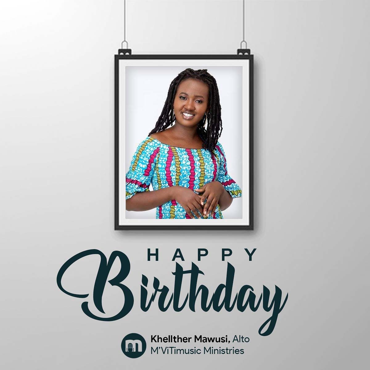 mvitimusic's tweet photo. Belated Happy Birthday to our Alto singer, Kellther Mawusi https://t.co/Uxj55bT1xn