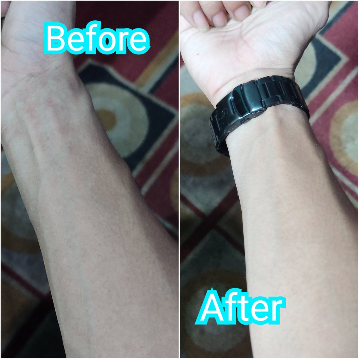 ArisFathurahman's tweet photo. Nah ini before after setelah aku memakai produk scarlett secara rutin✨
#scarlettwhitening #Scarlett #whitening #bodycareroutin #bodyscrub #bodylotion #showerscrub https://t.co/VsU2rFmRCL