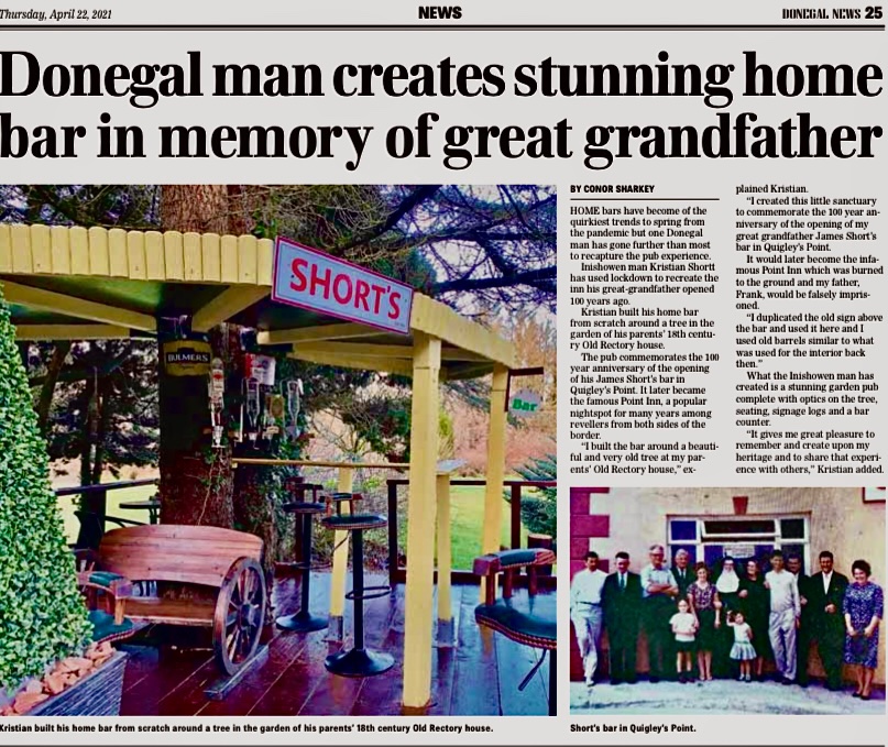 GeneralCapulet's tweet image. This is what’s called a ‘Shebeen’ in Ireland. Home bar serving drinks in a Prohibition style environment. I built it in February with a big 🖕🏻 to the Government 🤣