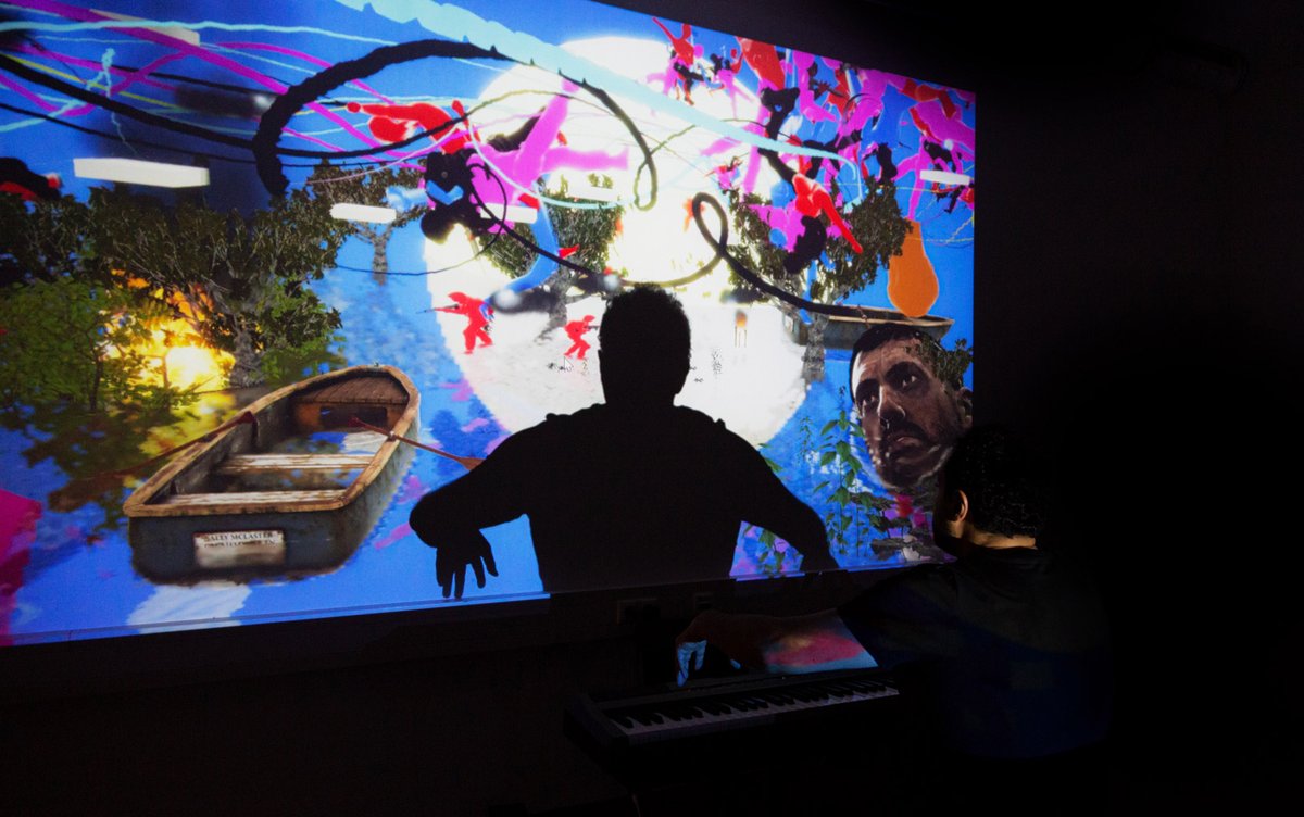 samehaltawil's tweet photo. if you are in #Cairo #Egypt  check my #chaos #digitalperformance within @cairotronica  #festival, #data_fiction #exhibition @auc_tcc 26.04 till 01.05.2021
 #generativeart #MachineLearning #experimental_piano
https://t.co/JuYgbk1Z10فَوْضَى/# https://t.co/QcZxY2CcNz