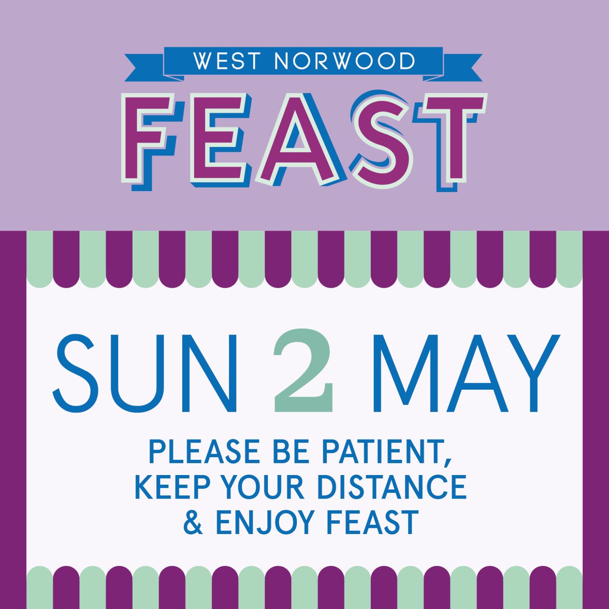This Sunday! Feast will be back, in our usual locations - more details to come soon. Put it in your diary now. #westnorwood #communitymarket #maydayweekend #bankholidayweekend #bankholiday