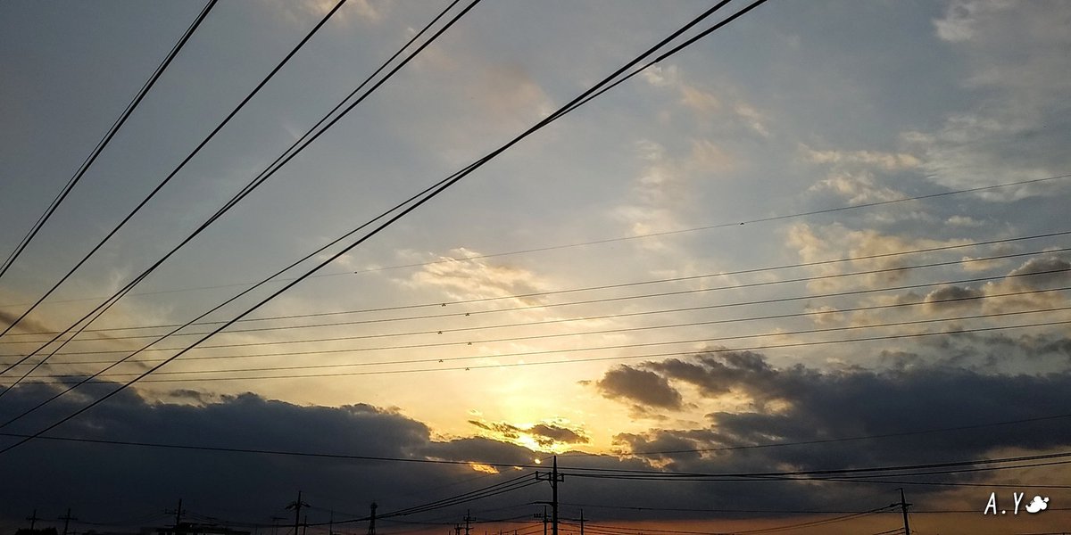 yumeasutw's tweet photo. お疲れ様です🏁
頭上に #薄雲 が広がり、南から西の空には分厚いグレーの雲が横たわる夕方。
夕日は雲に隠され、雲と地平線の間が怪しげな茜色に染まっています。
#夕空 #夕焼け #鉄塔 #電線 #電柱
#空の名前
#雲の教室
#層積雲
#積雲
#高積雲
#巻層雲
#マジックアワー
#a2021 #a0427 #a202104 https://t.co/L1snAIHPJK
